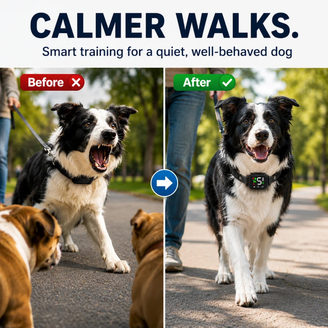 Illustrative dog-walking scene used as a training context reference